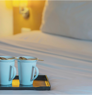 Intimate hotel space with sophisticated ambiance