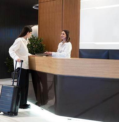 Elegant casino hotel interior with sophisticated gaming atmosphere